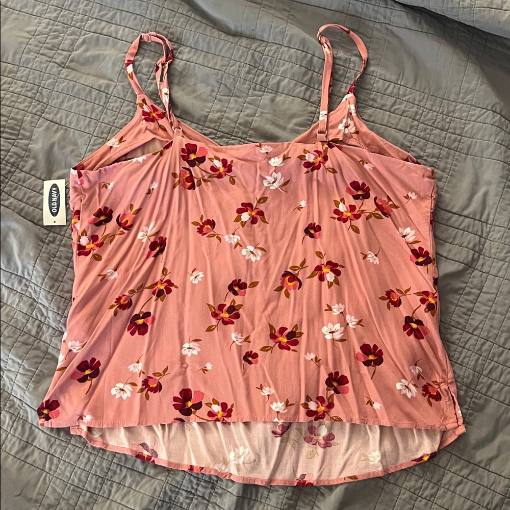 NWT Old Navy Small Floral Pink Women's Cami Top - Picture 5 of 7